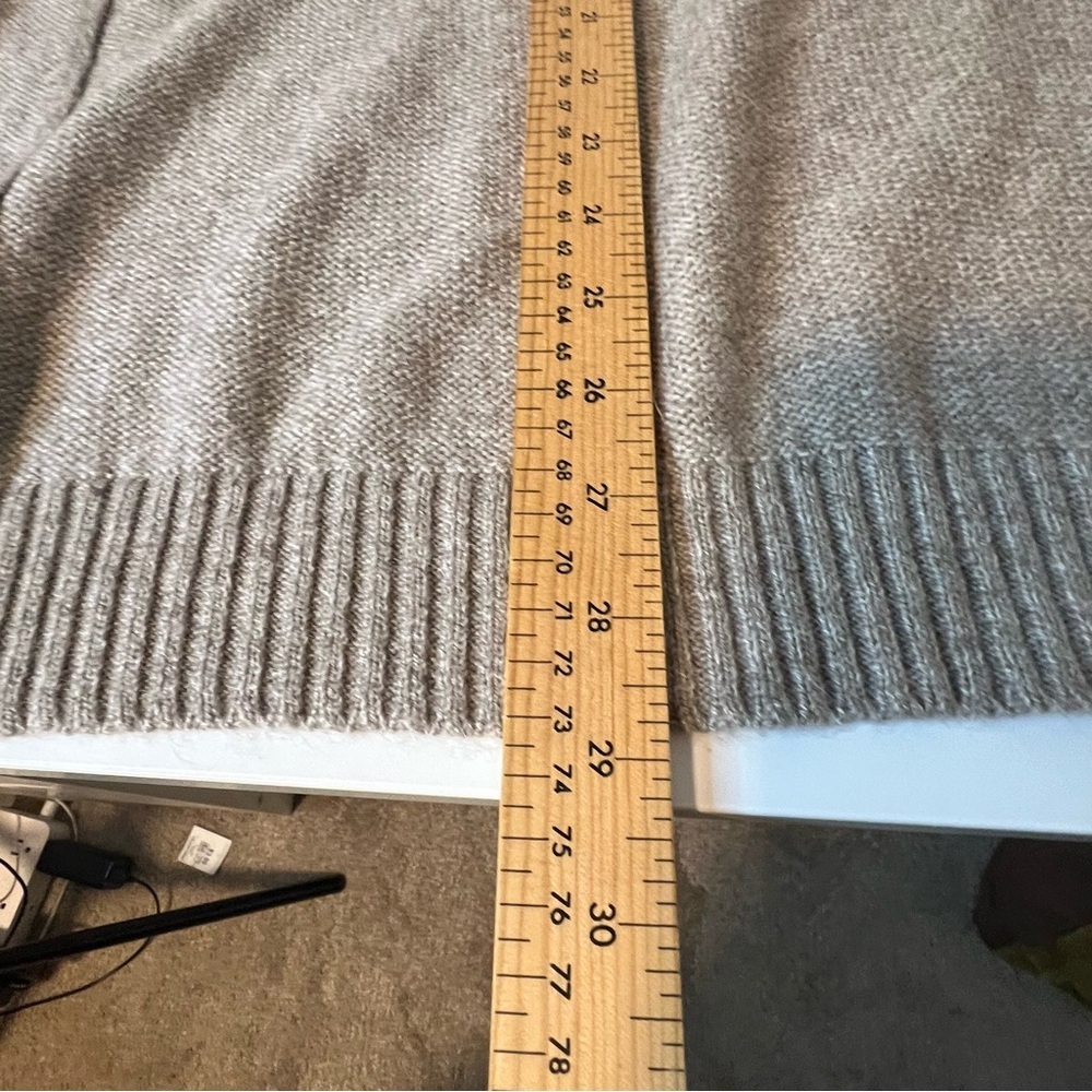 Women's Backdrop medium Open Front Cardigan Sweater cotton wool alpaca beige. - Picture 6 of 6